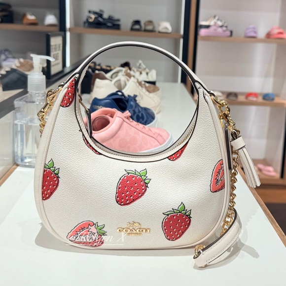 Coach Handbags - Coach Carmen Mini Crossbody Bag With Strawberry Print Lady Purse Women CAL01